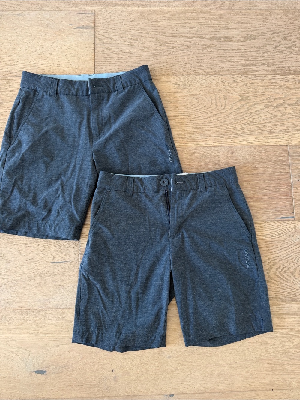 Kids' Performance Shorts in Charcoal Gray